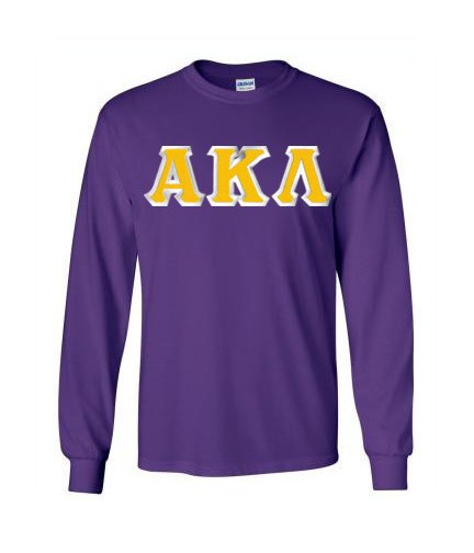 Alpha Kappa Lambda Lettered Long Sleeve Shirt