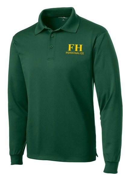 FarmHouse Fraternity- $35 World Famous Long Sleeve Dry Fit Polo
