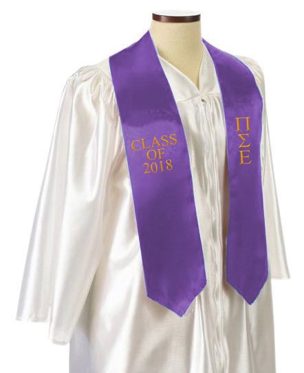 Pi Sigma Epsilon Embroidered Graduation Sash Stole