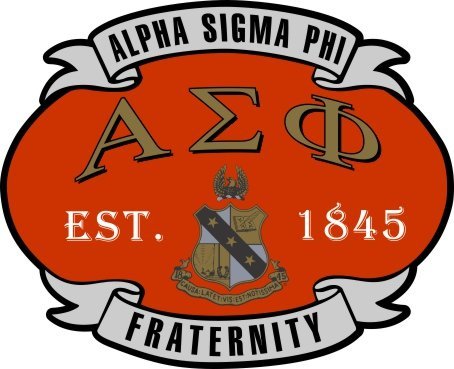 Alpha Sigma Phi Banner Crest - Shield Decal SALE $6.95. - Greek Gear®