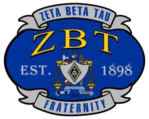 Zeta Beta Tau Banner Crest - Shield Decal SALE $6.95. - Greek Gear®