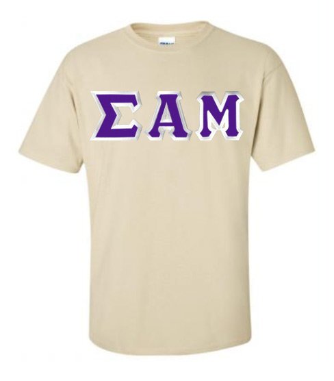 Sigma Alpha Mu Custom Twill Short Sleeve T-Shirt SALE $24.99. - Greek Gear®