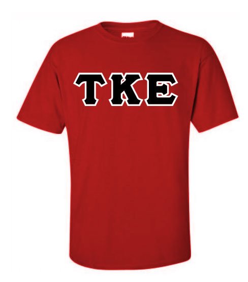 Greek Lettered Twill T-Shirt