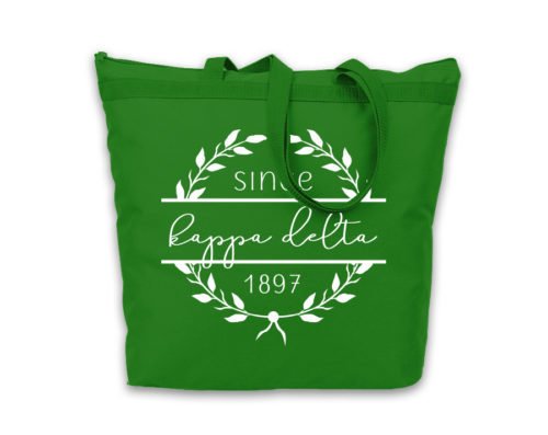 Kappa Delta Since Established Tote bag SALE $18.95. - Greek Gear®