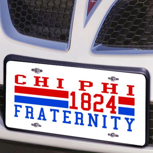 Chi Phi Year License Plate Cover