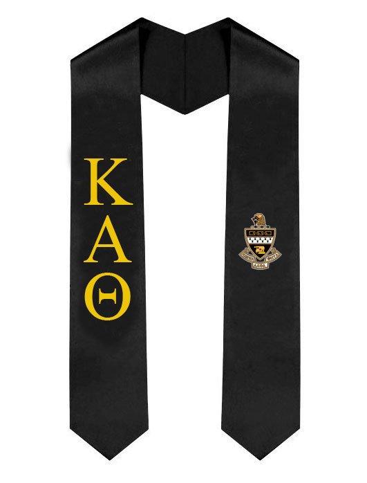 Kappa Alpha Theta Greek Lettered Graduation Sash Stole With Crest SALE ...