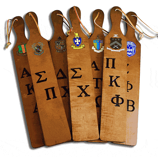 Custom Fraternity Paddles Greek Gear