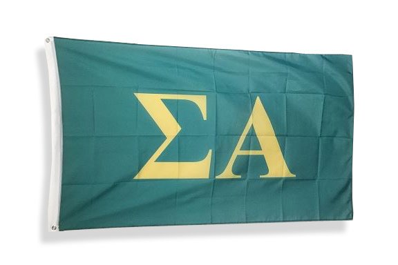 Sigma Alpha Big Greek Letter Flag