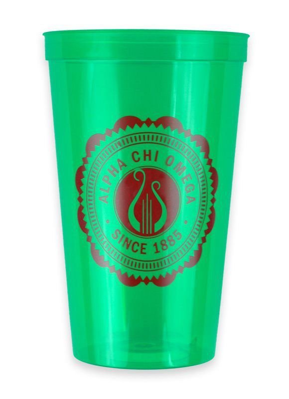 Alpha Chi Omega Old Style Classic Giant Plastic Cup