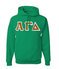 Alpha Gamma Delta Custom Twill Hooded Sweatshirt