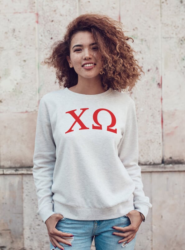 chi omega crewneck