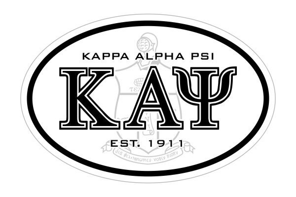 Kappa Alpha Psi Oval Crest - Shield Bumper Sticker - CLOSEOUT SALE $1. ...