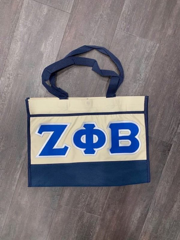 zeta phi beta tote bags