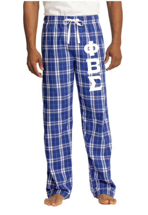 Phi Beta Sigma Pajamas Flannel Pant