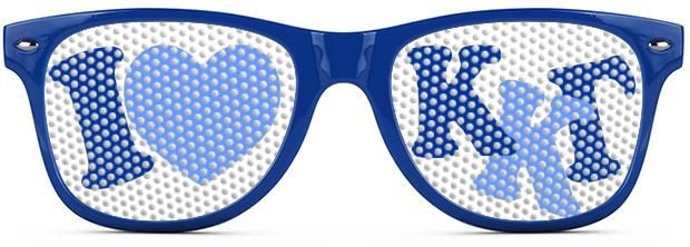 Kappa Kappa Gamma Wayfarer Style Lens Sunglasses