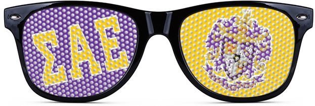 Sigma Alpha Epsilon Wayfarer Style Lens Sunglasses