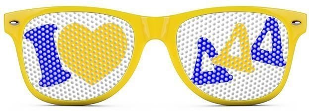 Delta Delta Delta Wayfarer Style Lens Sunglasses