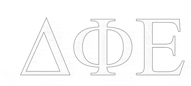 Delta Phi Epsilon Greek Letter Window Sticker Decal Sale 495 Greek