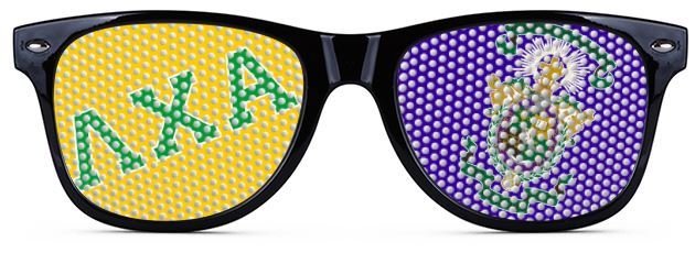 Lambda Chi Alpha Wayfarer Style Lens Sunglasses