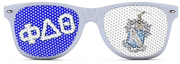 Phi Delta Theta Wayfarer Style Lens Sunglasses