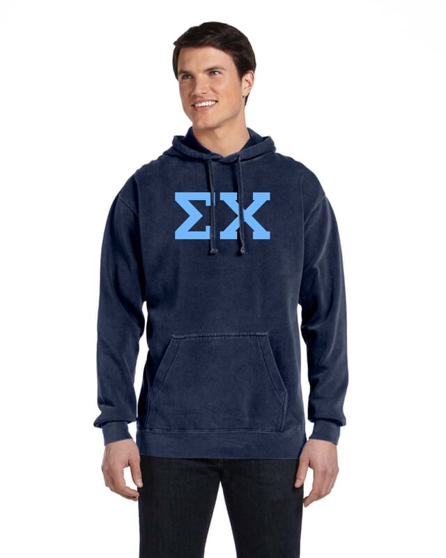 Comfort Colors Greek Varsity Hoodie Sale 34 95 Greek Gear