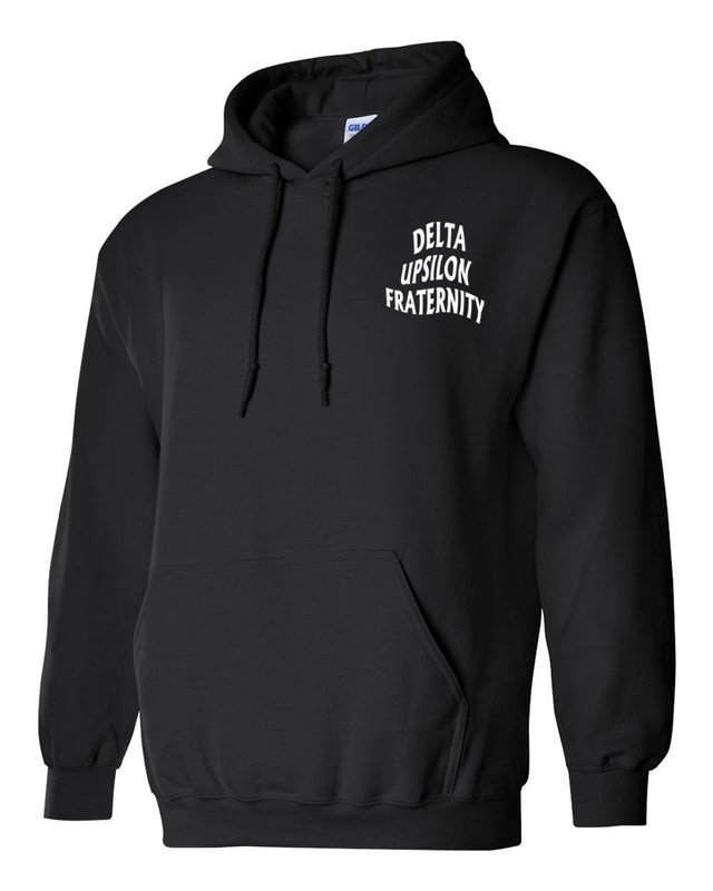Delta Upsilon Social Hooded Sweatshirt SALE $44.99. - Greek Gear®