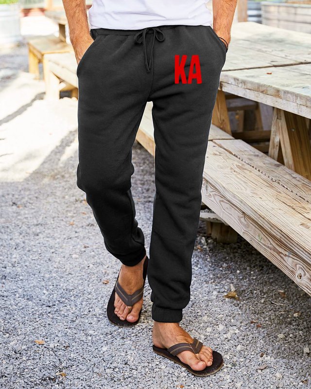 kappa black sweatpants