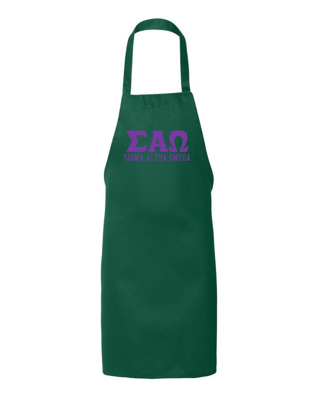 Sigma Alpha Omega Large Apron SALE $18.99. - Greek Gear®