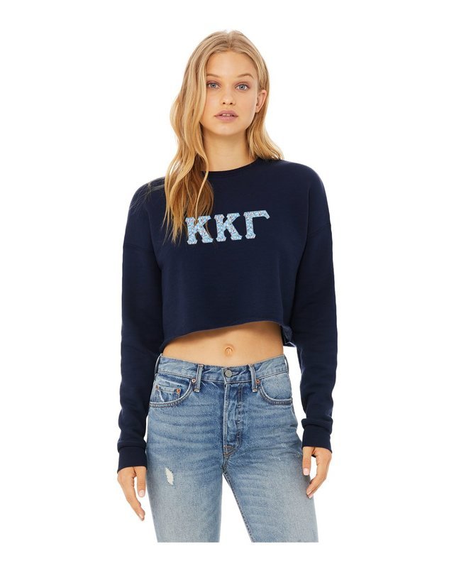 cropped crew neck