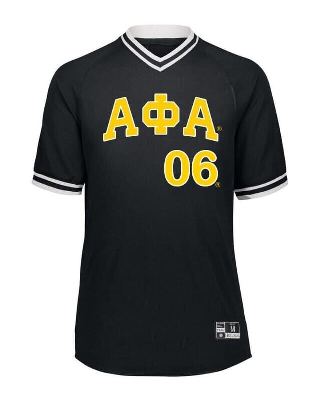 alpha phi alpha baseball jersey