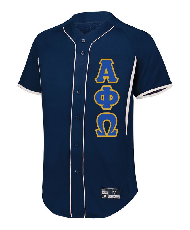 Alpha Phi Omega Lettered Baseball Jersey