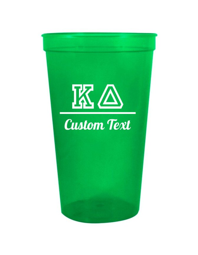 Kappa Delta Custom Greek Collegiate Stadium Cup SALE $1.20. - Greek Gear®