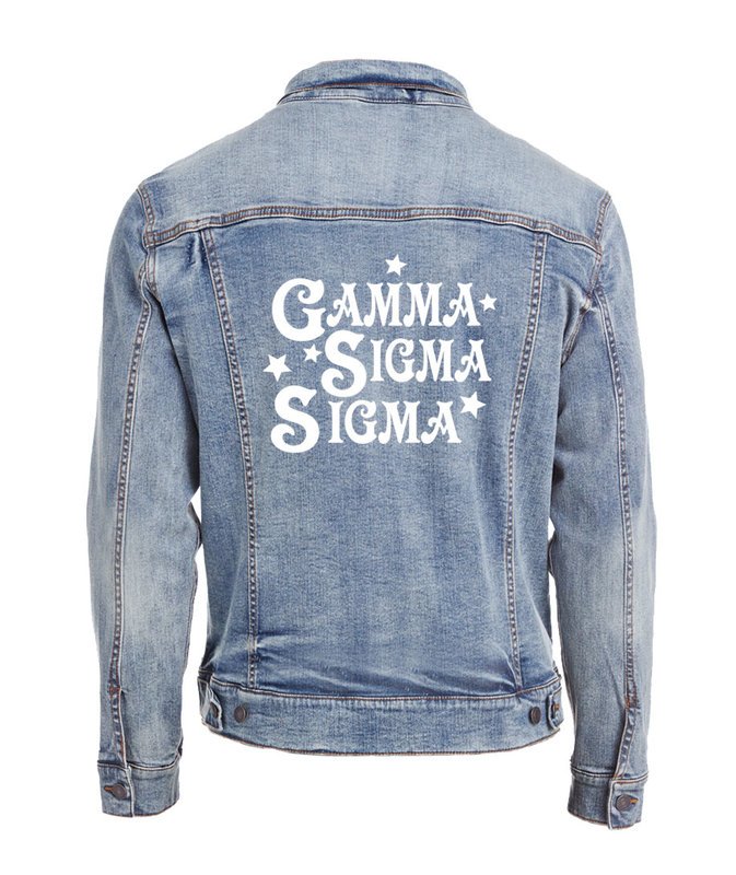Gamma Sigma Sigma Star Struck Denim Jacket