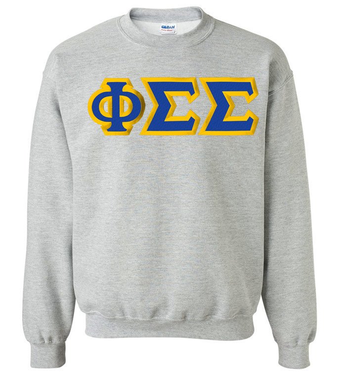 $35 Phi Sigma Sigma Custom Twill Sweatshirt
