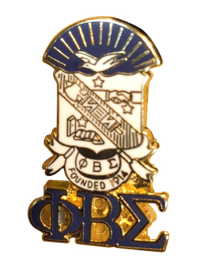 Phi Beta Sigma 3D Color Shield w Letters Pins SALE 8.95