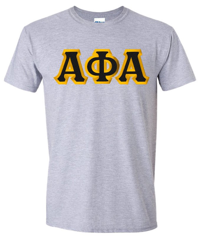 Alpha Phi Alpha Custom Twill Short Sleeve T-Shirt SALE $24.99. - Greek