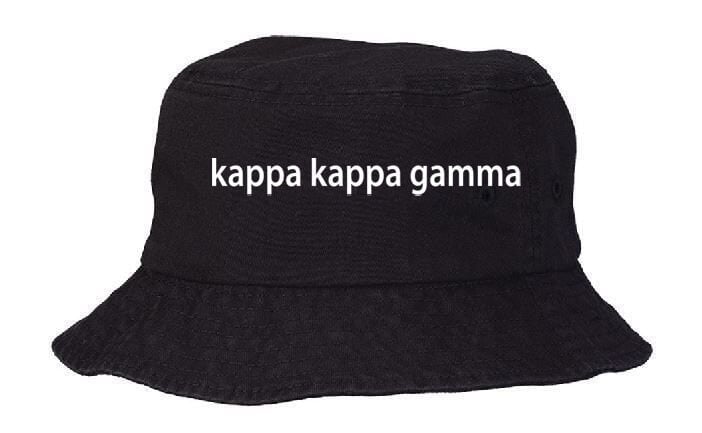 white kappa bucket hat