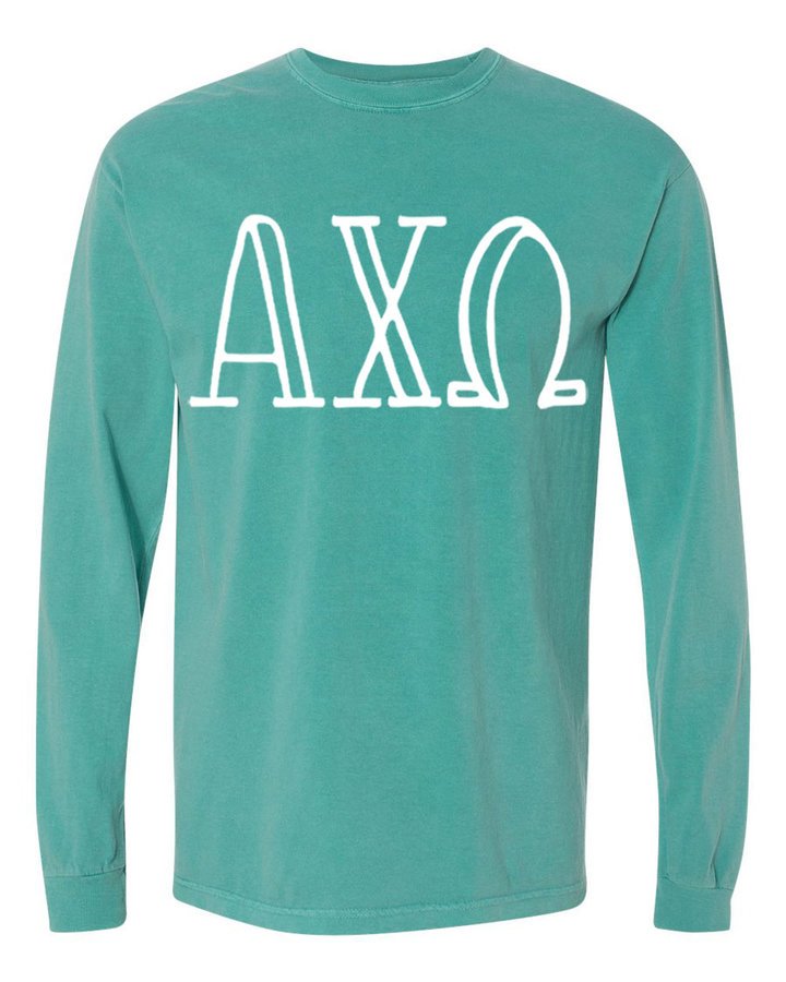 chi omega comfort colors sweatshirt