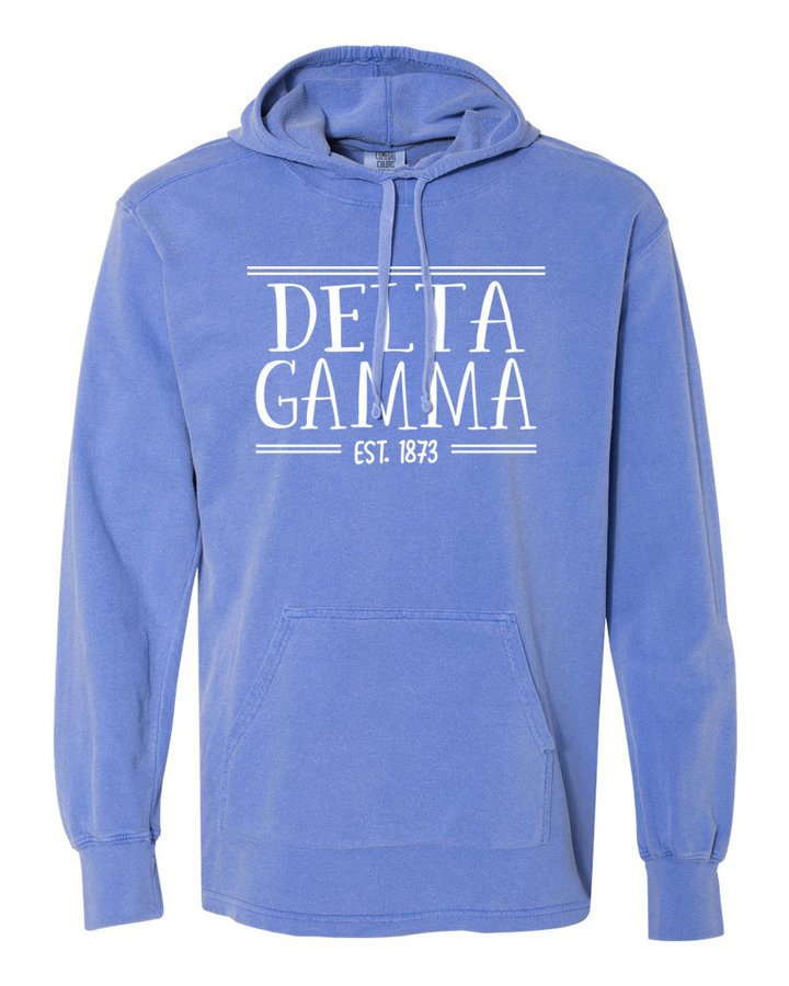 delta gamma sweatshirt comfort colors