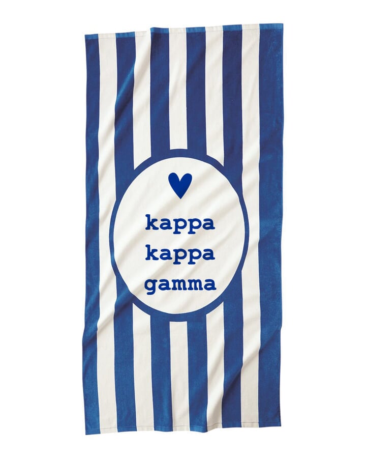 Kappa Kappa Gamma Plush Retro Beach Towel