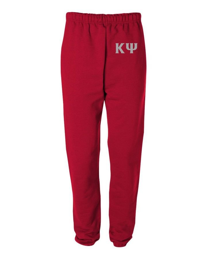 Kappa Psi Greek Lettered Thigh Sweatpants SALE $29.95. - Greek Gear®