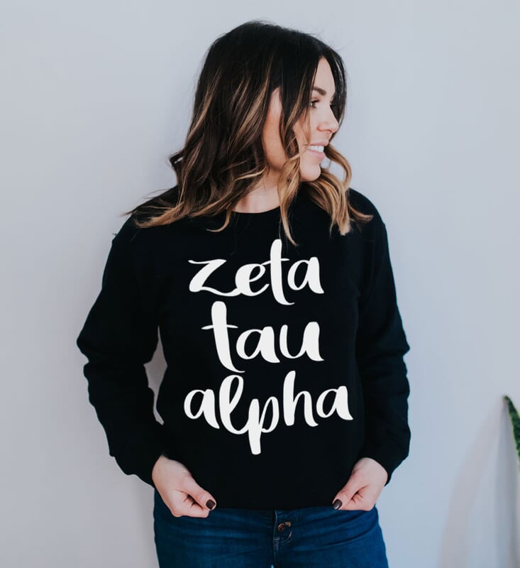 zeta tau alpha crewneck