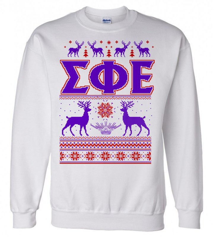 crew neck christmas sweatshirt