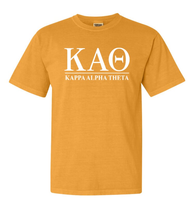 Kappa Alpha Theta Comfort Colors Heavyweight TShirt SALE 20.00
