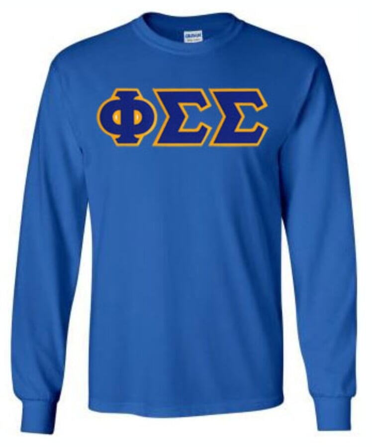 phi sigma sigma letter shirts