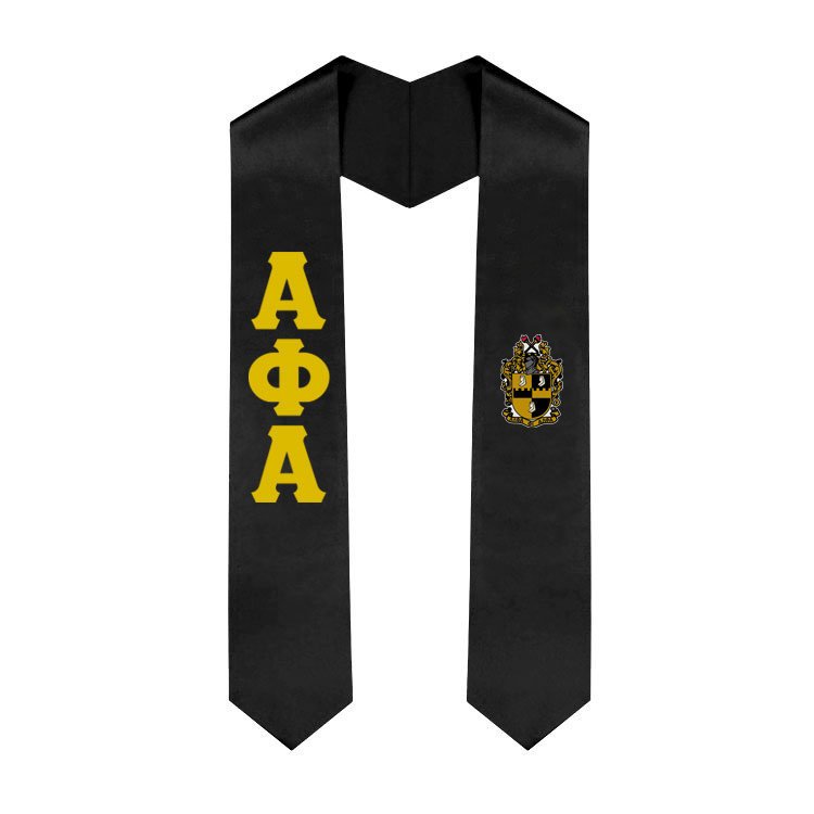 Alpha Phi Alpha Greek Lettered Graduation Sash Stole With Crest SALE ...