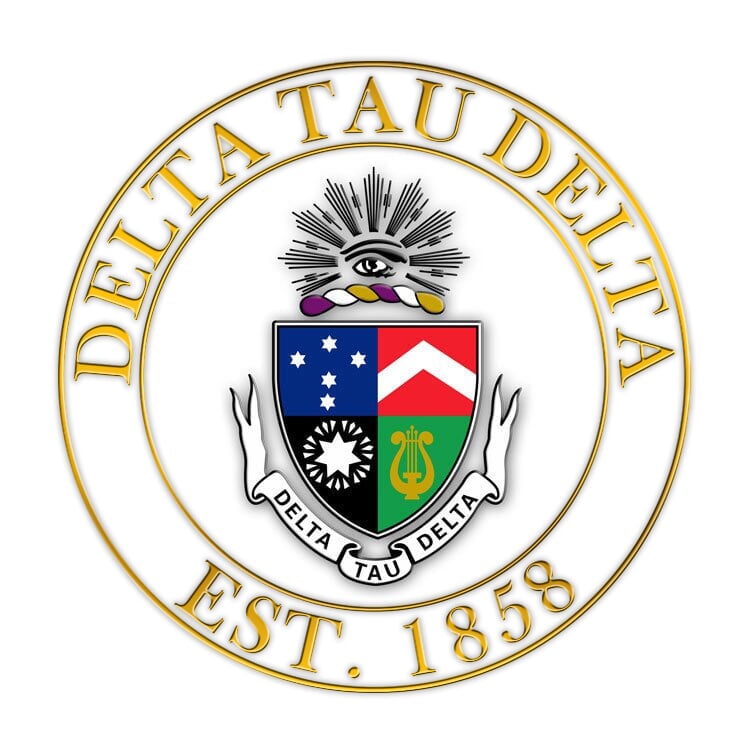 Delta Tau Delta Circle Crest - Shield Decal SALE $6.95. - Greek Gear®