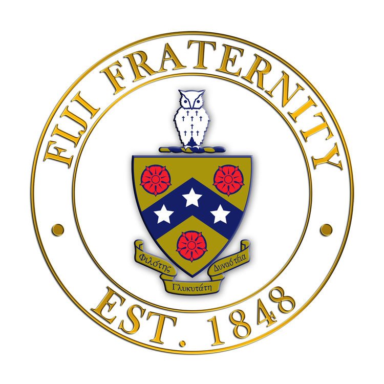 FIJI Fraternity Circle Crest - Shield Decal SALE $6.95. - Greek Gear®