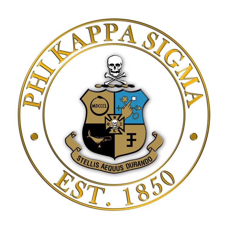 Phi Kappa Sigma Circle Crest - Shield Decal SALE $6.95. - Greek Gear®