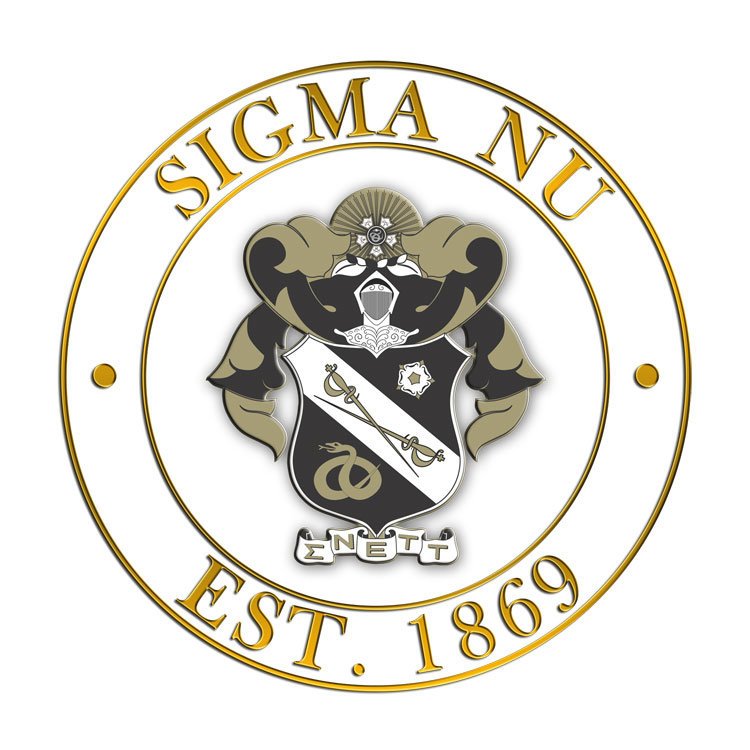 Sigma Nu Circle Crest - Shield Decal SALE $6.95. - Greek Gear®